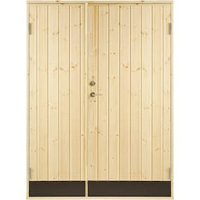 Dubbeldörr Jabo 10° Rak 15,3x19 Obehandlad