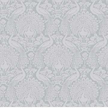 Tapet Laura Ashley Peacock Damask Pale Slate