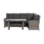 James Lyx Loungegrupp Utomhus Vändbar - 5-sits Loungeset i Konstrotting för Trädgård och Uteplats