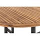 Utebord Comfort Garden Lines Runt 140 cm Akacia/Svart