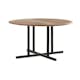 Utebord Comfort Garden Lines Runt 140 cm Akacia/Svart