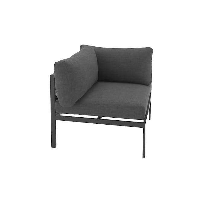Hörnmodul Comfort Garden Dusternbrook Svart Utomhus