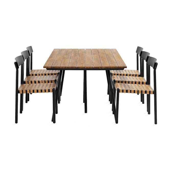 Matgrupp Utomhus Comfort Garden Trio 4 Buckle Trädgårdsstolar Svart