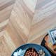 Trägolv Nordic Floor Ek 1-Stav Chevron Natural 45° Fiskben