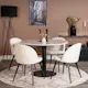 Matgrupp Venture Home Estelle Rund Rund med 4 Valentina Stolar
