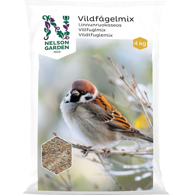 Fågelmat Nelson Garden Vildfågelmix 4 kg