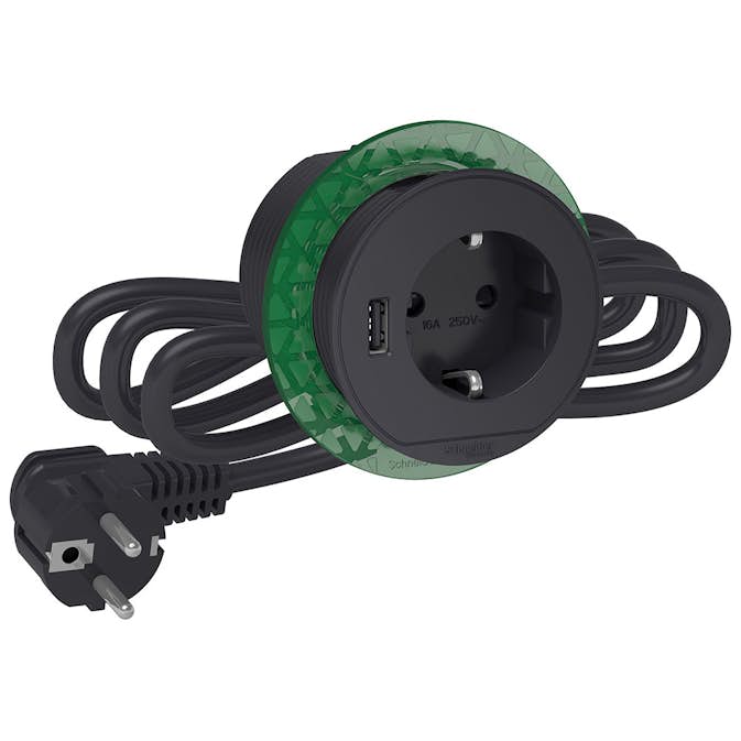 Bordsenhet Schneider Electric Unica System+ USB-A
