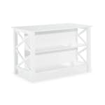 Köksö In Living Milla Vit MDF 135x80x90 cm Fristående med Förvaring