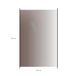 Glasstaket Hortus med Aluminiumskena Rökfärgat 100x150