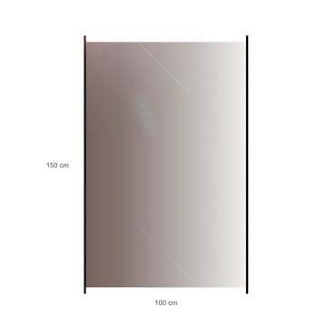 Glasstaket Hortus med Aluminiumskena Rökfärgat 100x150