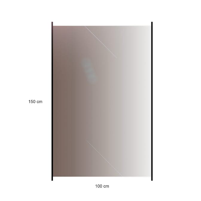 Glasstaket Hortus med Aluminiumskena Rökfärgat 100x150