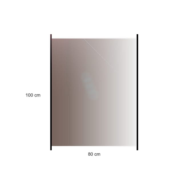 Glasstaket Hortus med Aluminiumskena Rökfärgat 80x100