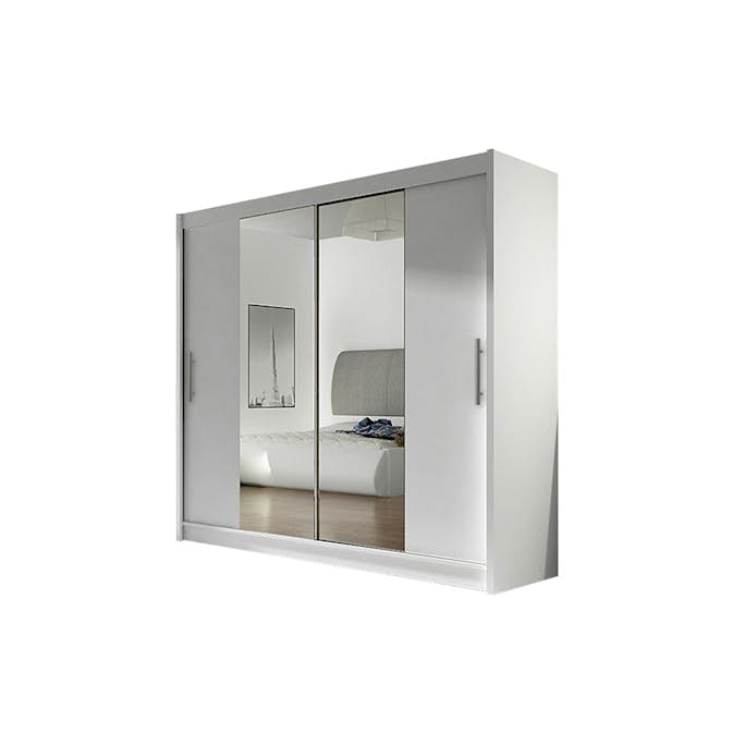 Garderob Scandinavian Choice Prag Skjutdörrar Smal Spegel