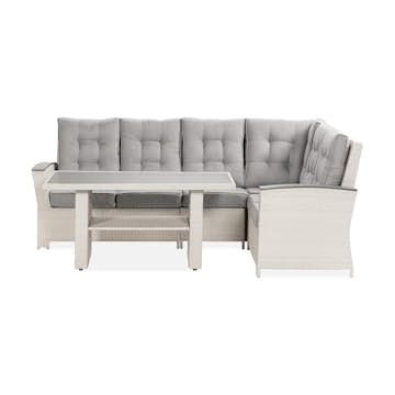 James Lyx Loungegrupp Utomhus Vändbar - 5-sits Loungeset i Konstrotting för Trädgård och Uteplats