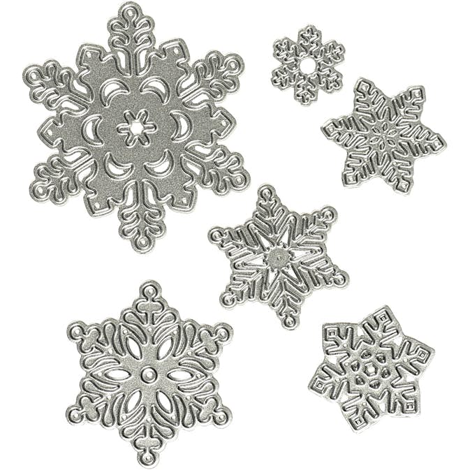 Skärschablon Creativ Company Snöflinga Dia. 2-6 cm 1 St