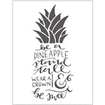 Embossingfolder Creativ Company Ananas Text Stl 11x14 cm 1 st