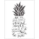 Embossingfolder Creativ Company Ananas Text Stl 11x14 cm 1 st