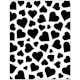 Embossingfolder Creativ Company Hjärtan Stl 11x14 cm 1 st