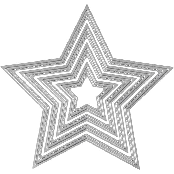 Skärschablon Creativ Company Stjärnor 1 St
