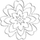 Skärschablon Creativ Company Blomma Dia. 0,5-8 cm 1 St