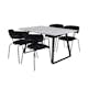 Matgrupp Venture Home Estelle 140 med 4 Aris Stolar