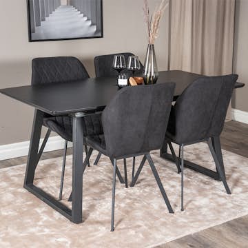 Matgrupp Venture Home Ina med 4 Geneva Stolar