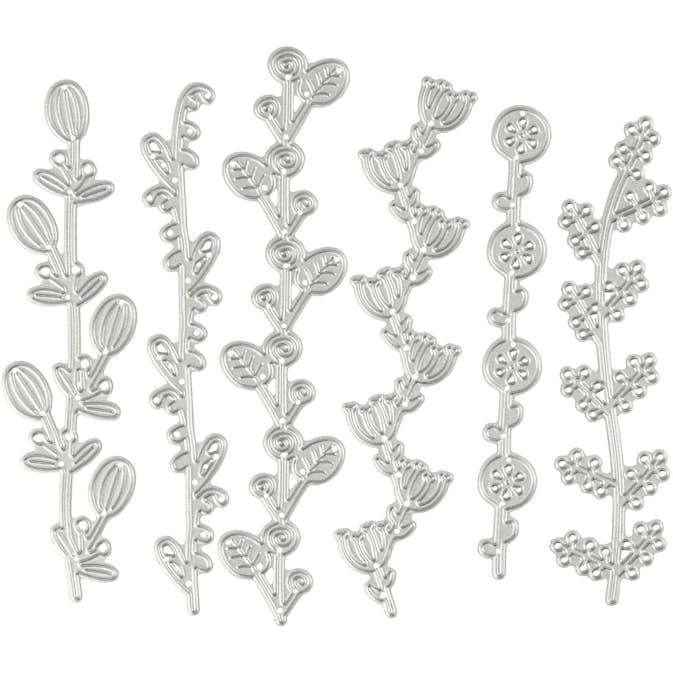 Skärschablon Creativ Company Blomsterrankor Stl 143x123 mm 1 St