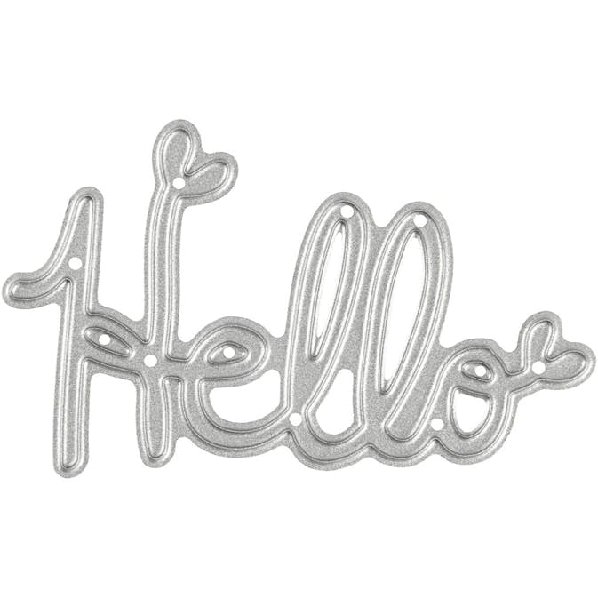 Skärschablon Creativ Company Hello Stl 59x36 mm 1 St