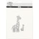 Skärschablon Creativ Company Giraff Stl 54x92+21x35 mm 1 St