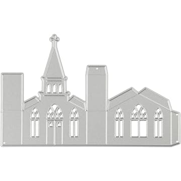 Skärschablon Creativ Company Kyrka 3D Stl 135x85 mm 1 St