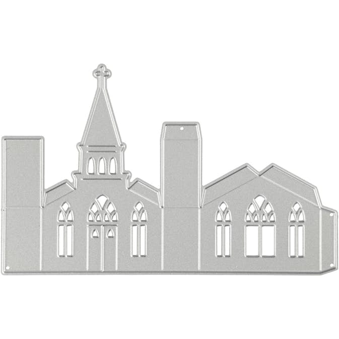 Skärschablon Creativ Company Kyrka 3D Stl 135x85 mm 1 St