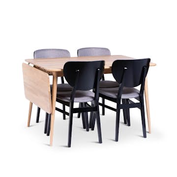 Matgrupp Stenexpo Odense Klaffbord med 4 Borgholm Stolar