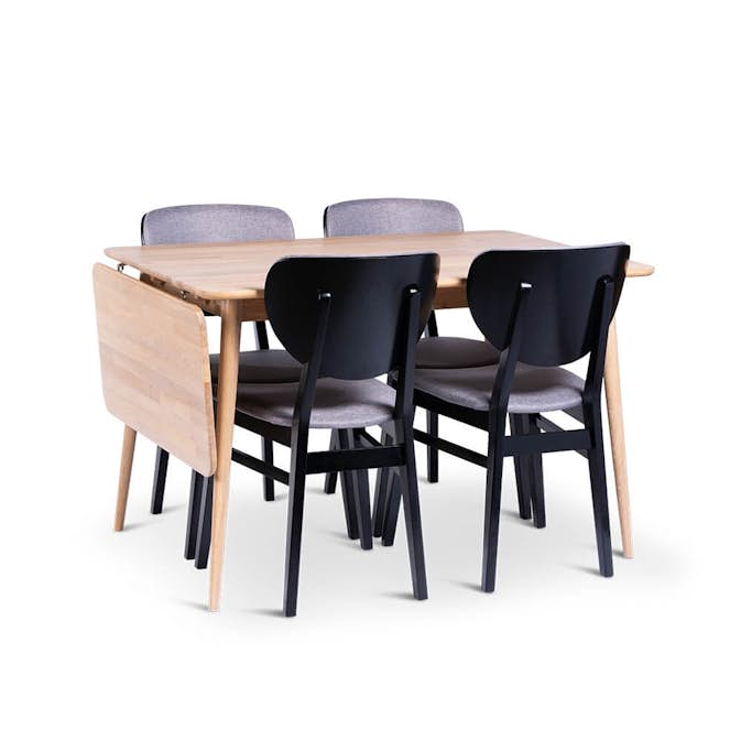 Matgrupp Stenexpo Odense Klaffbord med 4 Borgholm Stolar