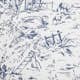 Tapet Laura Ashley Toile De Jouy Dark Seaspray Blå 118494