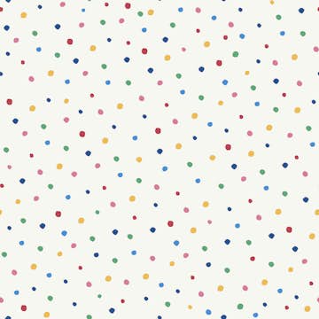 Tapet Joules Lynx Multi Spot White/ Rainbow