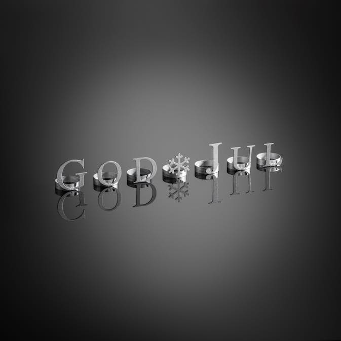 Dekorationsbokstäver Gnosjö Konstsmide God Jul