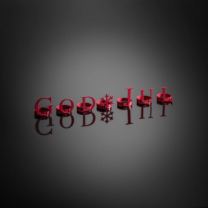 Dekorationsbokstäver Gnosjö Konstsmide God Jul