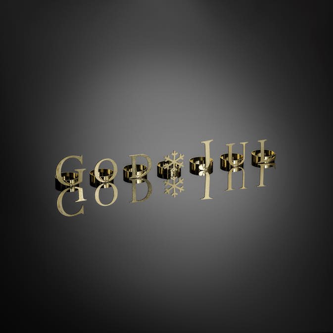 Dekorationsbokstäver Gnosjö Konstsmide God Jul