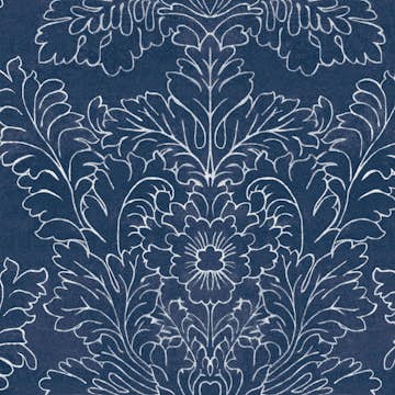 Tapet Laura Ashley Silchester Midnight Seaspray Blå 119852