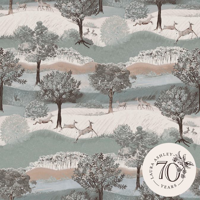 Tapet Laura Ashley Hartingdon Jade Grön 119858