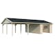 Garage Palmako Roger med Carport 53,1 m2