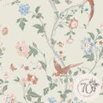Tapet Laura Ashley Summer Palace Sage / Apricot 120133