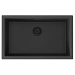 Diskho Lavabo Jupiter 800, svart m/svart PU avlopp