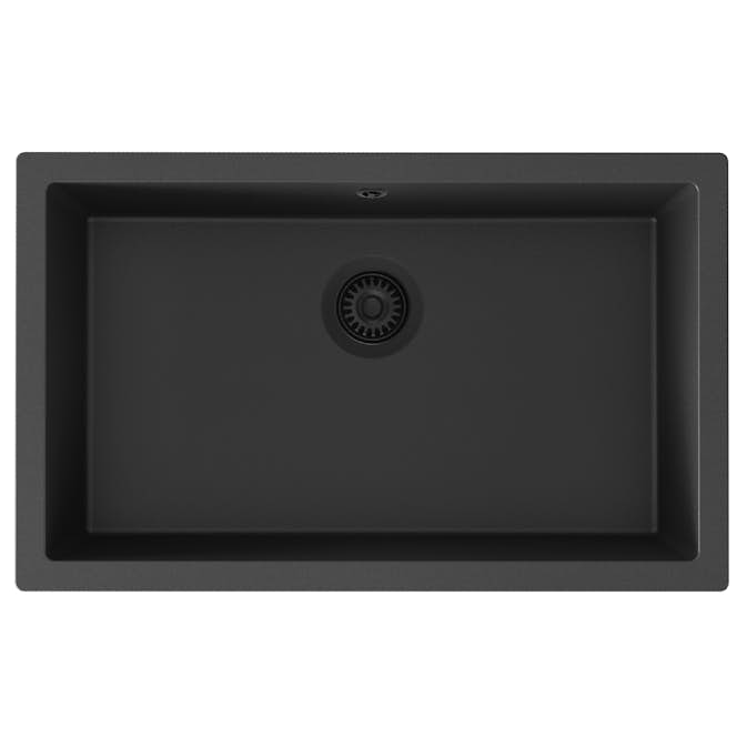 Diskho Lavabo Jupiter 800, svart m/svart PU avlopp