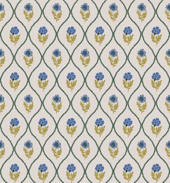 Tapet Joules Trellis Floral Guld 120876