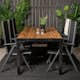 Matgrupp Venture Home Bois Matgrupp Utomhus 200cm med 6 Break Positionsstolar
