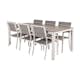 Matgrupp Venture Home Llama Matgrupp Utomhus 205cm med 6 Levels Stapelbara Matstolar