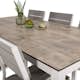 Matgrupp Venture Home Llama Matgrupp Utomhus 205cm med 6 Levels Stapelbara Matstolar