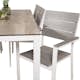 Matgrupp Venture Home Llama Matgrupp Utomhus 205cm med 6 Levels Stapelbara Matstolar