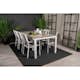 Matgrupp Venture Home Llama Matgrupp Utomhus 205cm med 6 Levels Stapelbara Matstolar